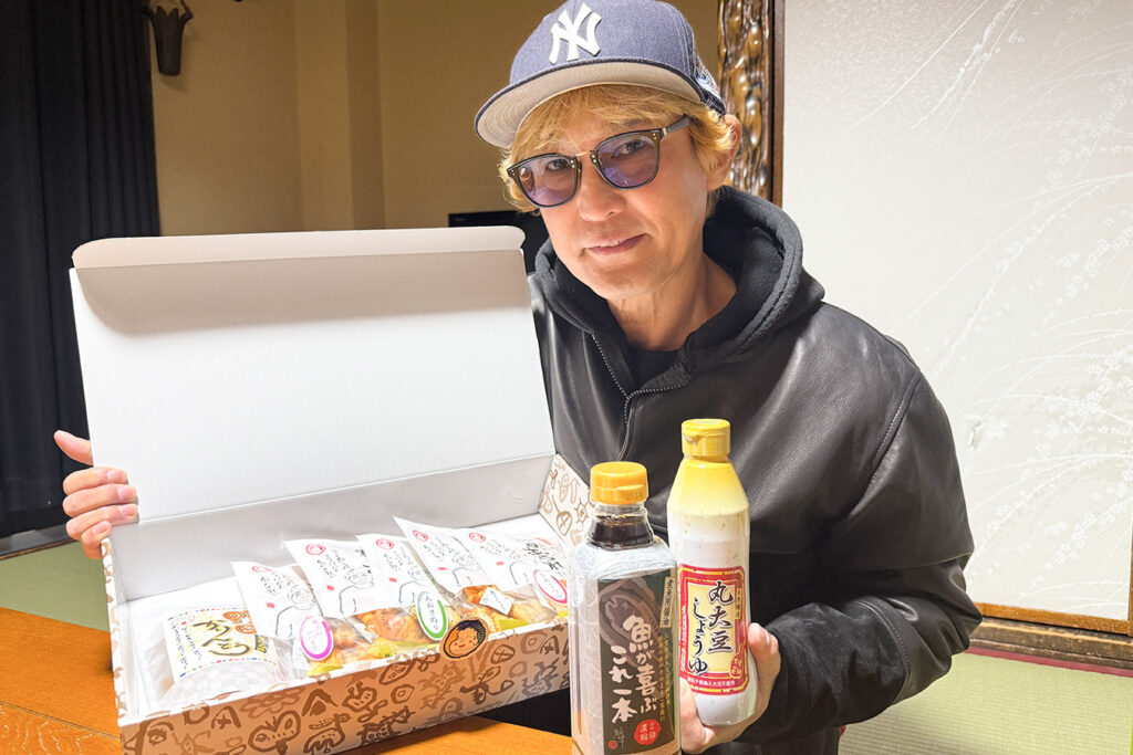 野田米菓のあられ、下津醤油
